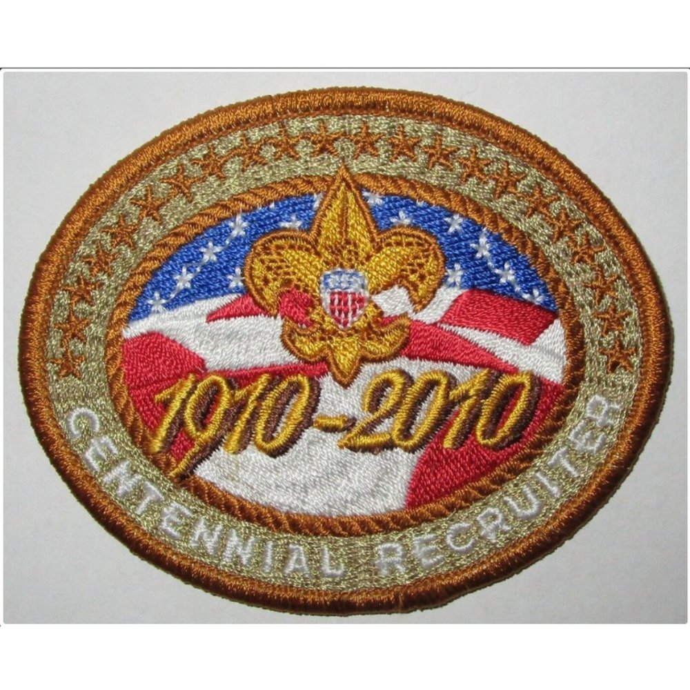 Boy Scouts of America (BSA) 1910-2010 Centennial Recruiter Commemorative Patch